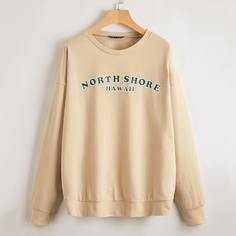 буква Повседневный Свитшоты Shein
