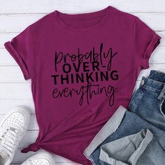 Лозунг Повседневный Футболки Shein