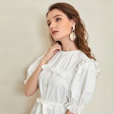 Геометрические серьги-подвески Shein