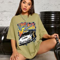 Графический Повседневный Футболки Shein