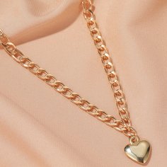 Ожерелье с металлическим сердечком Shein