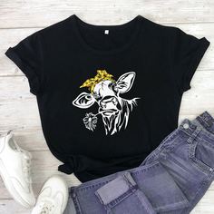 Животный Повседневный Футболки Shein