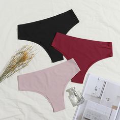 3 пакета бесшовные трусики Shein
