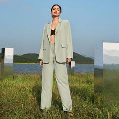 Топ со сборками на груди Shein