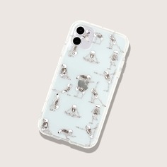 Чехол для iPhone с принтом скелета Shein