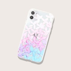 Чехол для iPhone с цветочным принтом Shein