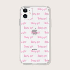 Чехол для iPhone с текстовым принтом Shein