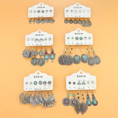 36 пар серьги-подвески в богемском стиле Shein