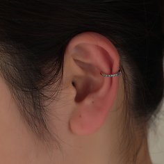 Серьги-каффы со стразами Shein