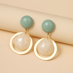 Контрастные круглые серьги-подвески Shein