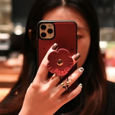 1шт чехол для iPhone и 1шт держатель для телефона в форме цветка Shein