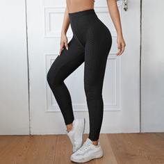 Однотонные леггинсы с высокой талией Shein
