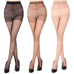 Прозрачные колготки 20D 3 пары Shein