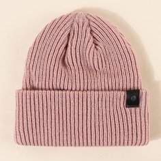 Вязаная шапка в стиле минимализма Shein