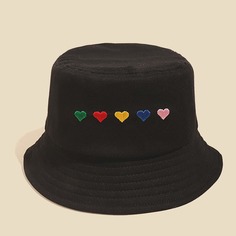 Шляпа с вышивкой сердечка Shein