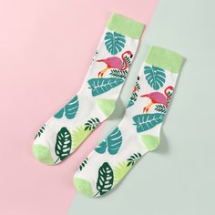Носки с рисунком фламинго Shein