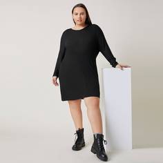 Платье размера плюс с оригинальным рукавом Shein