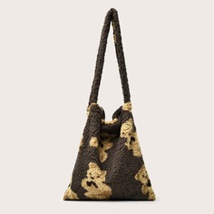 Плюшевая сумка на плечо с узором медведя Shein