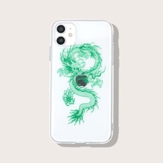 Прозрачный чехол для iPhone с китайским драконом Shein