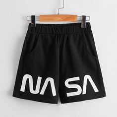 буква Повседневный Шорты для мальчиков Shein