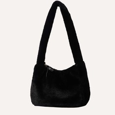 Сумка-багет из искусственного меха Shein