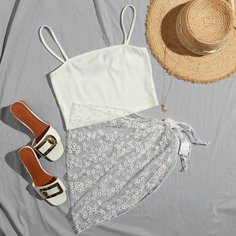 узел цветочный Накидки Shein