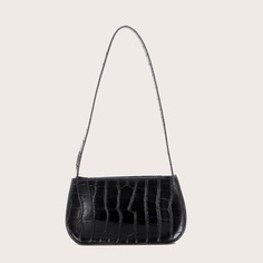 Сумка-багет с крокодиловым узором Shein