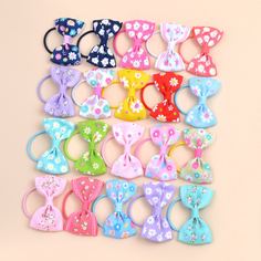 20шт резинки для волос с бантом для девочек Shein
