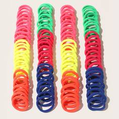 Разноцветная резинка для волос для девочек 100шт Shein