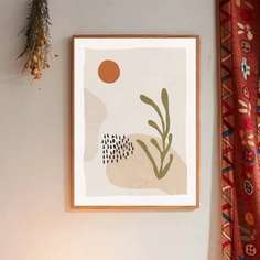 Стенная живопись с абстрактным узором без рамки Shein