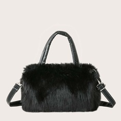 Сумка-бостон из искусственного меха Shein