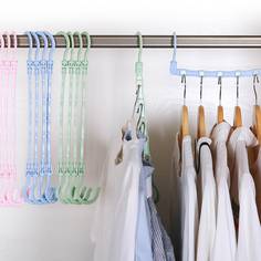 1шт случайная вешалка для экономии места с 5 отверстиями Shein