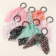 8шт резинка для волос с узором сердечка для девочек Shein