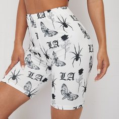 Цветочный Повседневный Леггинсы Shein