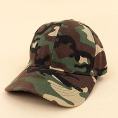 Детская бейсболка с камуфляжным узором Shein