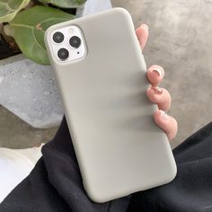 Однотонный чехол для iPhone 1шт Shein