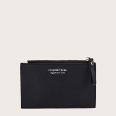 Короткий кошелек с текстовым принтом для девочек Shein