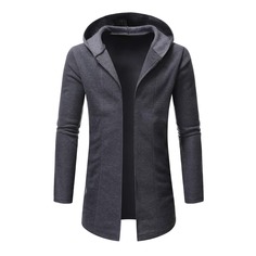 Одноцветный Повседневный Мужское пальто Shein