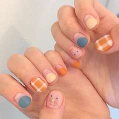 1 лист наклейка для ногтей с мультипликационным принтом Shein