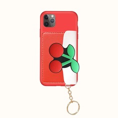 Чехол для телефона с вишней и кошельком Shein