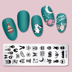 Шаблон для дизайна ногтей с мультипликационным рисунком Shein