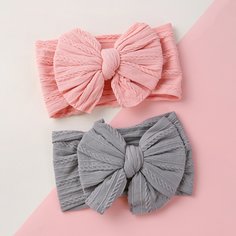 2шт детская повязка на голову с бантом Shein