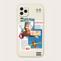 Чехол для iPhone с текстовым принтом Shein
