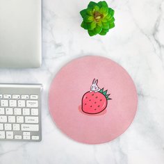 Круглый коврик для мыши с принтом кролика Shein