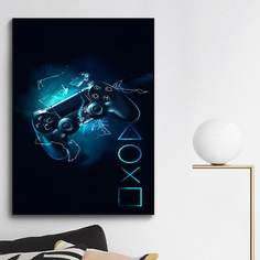 Стенная живопись с принтом геймпада без рамки Shein
