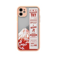 Чехол для iPhone с узором горы фудзи Shein