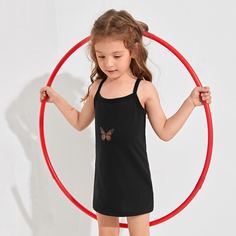 Животный Повседневный Платья для девочек Shein
