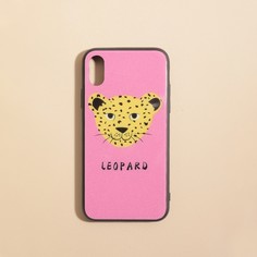 Чехол для iPhone с принтом леопарда Shein