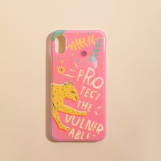 Чехол для iPhone с принтом леопарда Shein