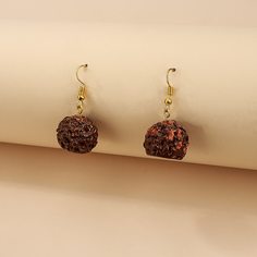 Серьги-подвески с шоколадным шаром Shein